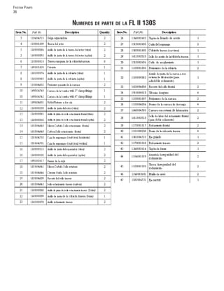 FRISTAM PUMPS
36
NUMEROS DE PARTE DE LA FL II 130S
 