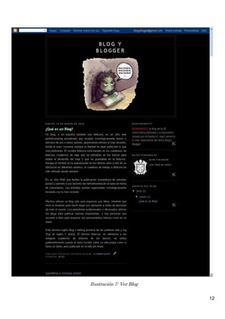 12
Ilustración 7: Ver Blog
 