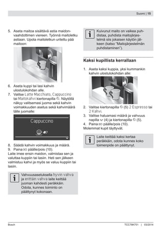 Manual bosch cafetera tcc78 k751