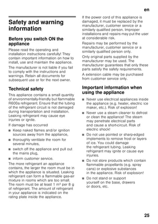 de
24
Kundendienst
Einen Kundendienst in Ihrer Nähe finden
Sie im Telefonbuch oder im
Kundendienst-Verzeichnis. Geben Sie
bitte dem Kundendienst die
Erzeugnisnummer (E-Nr.) und die
Fertigungsnummer (FD-Nr.) des Gerätes
an.
Sie finden diese Angaben auf dem
Typenschild. Bild ,
Bitte helfen Sie durch Nennung der
Erzeugnis- und Fertigungsnummer mit,
unnötige Anfahrten zu vermeiden. Sie
sparen die damit verbundenen
Mehrkosten.
Reparaturauftrag und Beratung
bei Störungen
Die Kontaktdaten aller Länder finden Sie
im beiliegenden Kundendienst-
Verzeichnis.
D 01801 22 33 55 0,039 €/Min.
aus dem
Festnetz,
Mobilfunk max.
0,42 €/Min.
A 0810 240 260
CH 0848 840 040
 