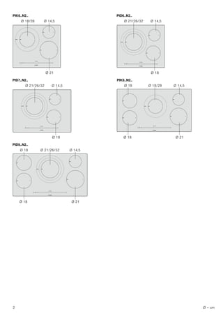 2 Ø = cm
3,.1
‘ 
‘ 
‘ 
3,'1
‘ 
‘ 
‘ 
3,'1
‘ 
‘ 
‘ 
3,.1
‘ 
‘ 
‘ 
‘  ‘ 
3,'1
‘ 
‘ 
‘ 
‘  ‘ 
 