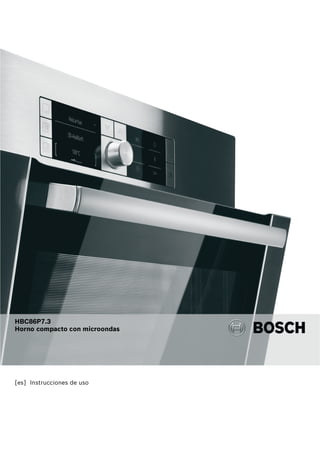 Manual bosch horno negro multifuncion hbc86 p763