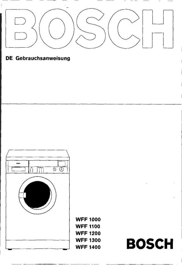 Bosch wff 1200