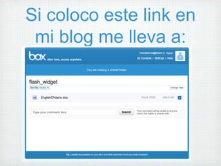 Si coloco este link en
 mi blog me lleva a:
 