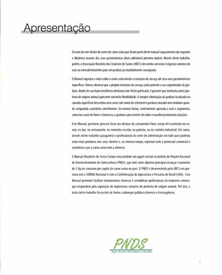 Manual brasileiro de cortes suinos