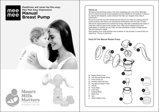 Manual breast pump