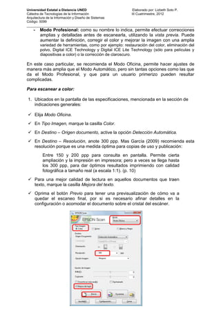 Manual básico de escaneo | PDF