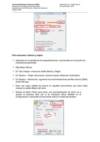 Manual básico de escaneo | PDF