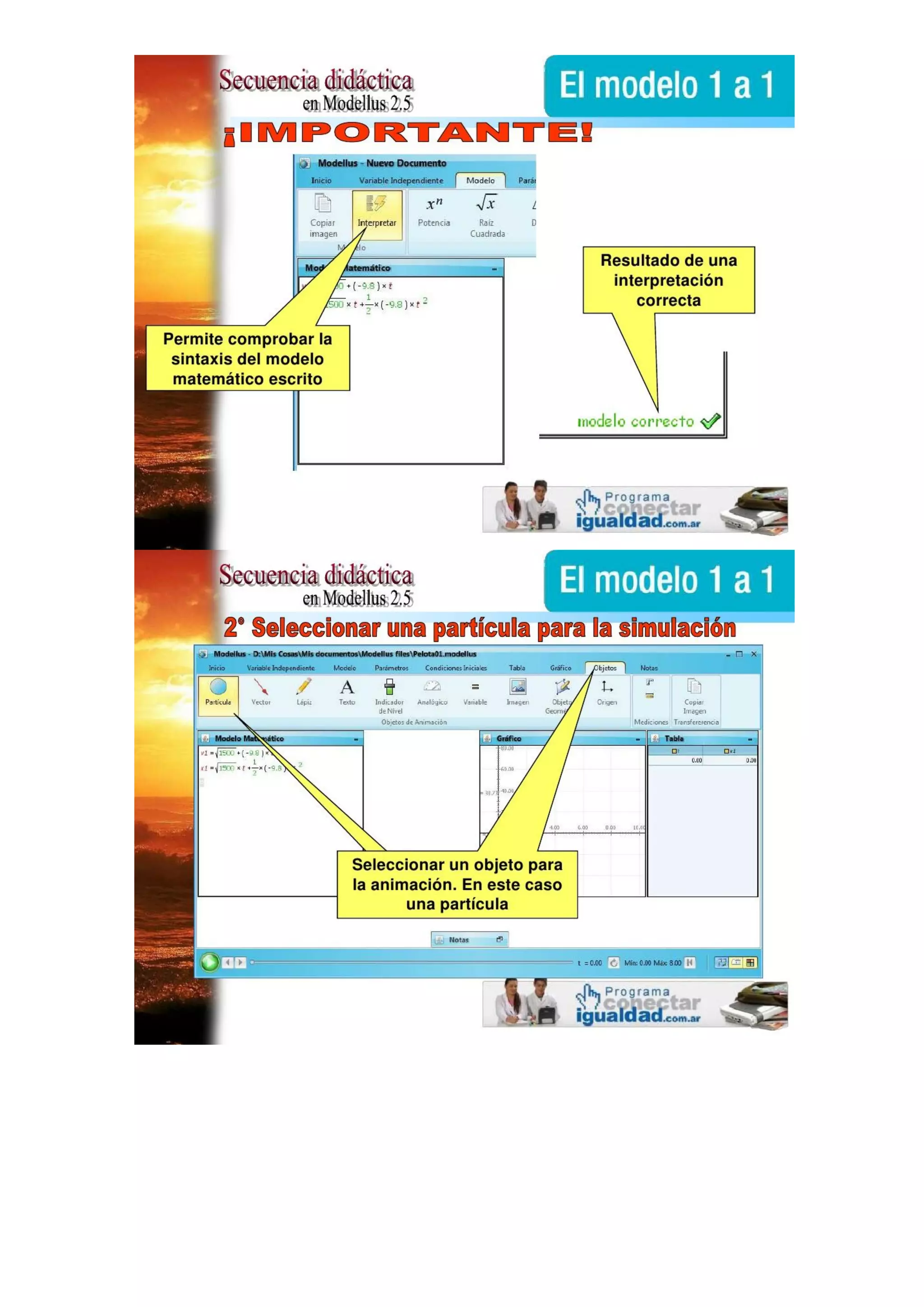 Manual básico del software modellus 4