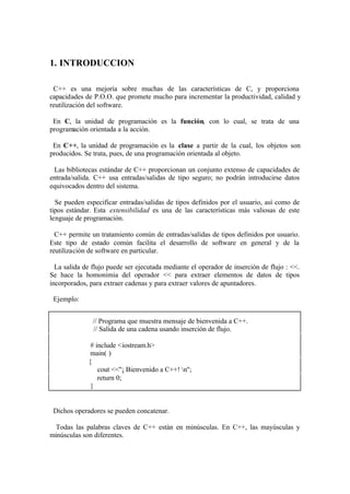 Manual básico de programación en c++ | PDF