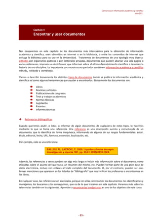 Manual búsqueda de información | PDF