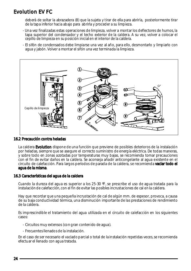 Manual caldera domusa de pie a gasoil evolution ev 30 fm