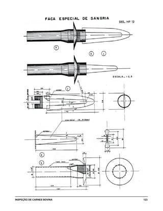 INSPEÇÃO DE CARNES BOVINA 	 123
 