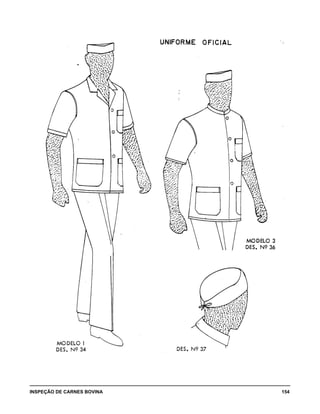 INSPEÇÃO DE CARNES BOVINA 	 154
 