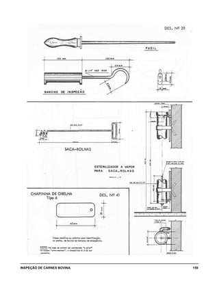 INSPEÇÃO DE CARNES BOVINA 	 159
 