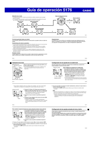 Casio g shock 5229 manual en español sale