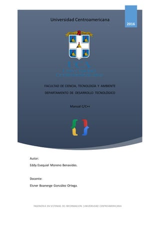 [Título del documento]
2016
INGENIERIA EN SISTEMAS DE INFORMACION |UNIVERSIDAD CENTROAMERICANA
Universidad Centroamericana...