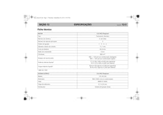 ESPECIFICAÇÕES 12-3SEÇÃO 12
Ficha técnica
MOTOR 1.0L VHCE Flexpower
SISTEMA ELÉTRICO 1.0L VHCE Flexpower
 