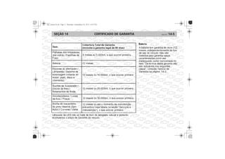 CERTIFICADO DE GARANTIA 14-5SEÇÃO 14
 
