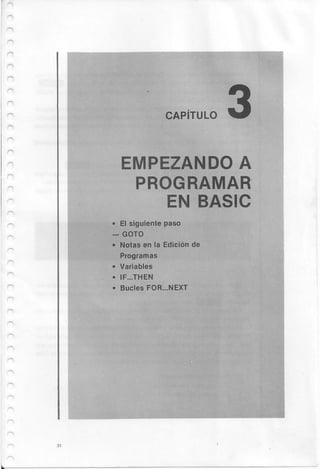 Manual commodore 64 - Aprendiendo programar Basic 2.0