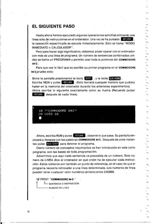 Manual commodore 64 - Aprendiendo programar Basic 2.0