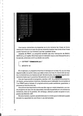 Manual commodore 64 - Aprendiendo programar Basic 2.0