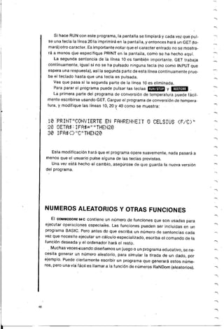 Manual commodore 64 - Aprendiendo programar Basic 2.0