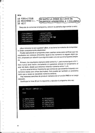 Manual commodore 64 - Aprendiendo programar Basic 2.0