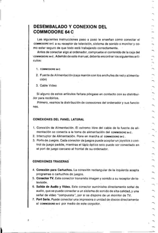 Manual commodore 64 - Aprendiendo programar Basic 2.0