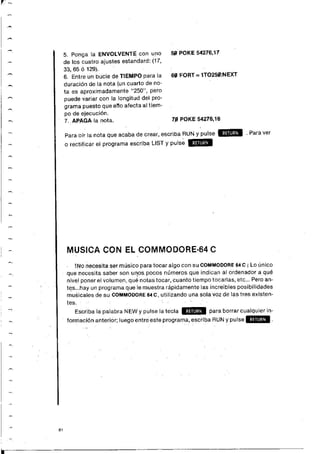 Manual commodore 64 - Aprendiendo programar Basic 2.0