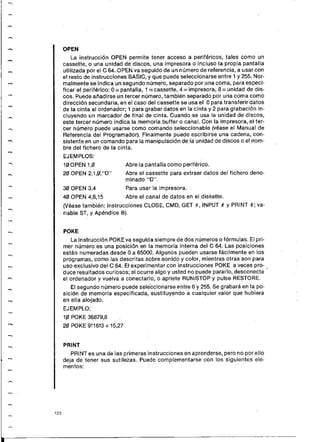 Manual commodore 64 - Aprendiendo programar Basic 2.0