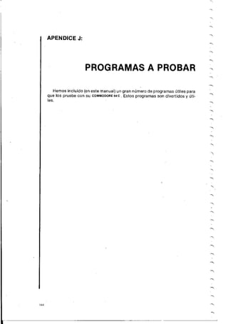 Manual commodore 64 - Aprendiendo programar Basic 2.0