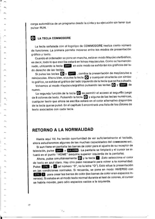 Manual commodore 64 - Aprendiendo programar Basic 2.0