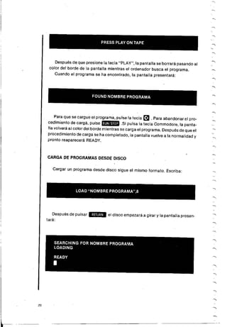 Manual commodore 64 - Aprendiendo programar Basic 2.0