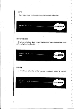 Manual commodore 64 - Aprendiendo programar Basic 2.0