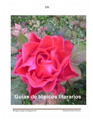 120 
Noraguevaragarcia.blogspot.com Manual de Género Lírico 
Guías de tópicos literarios 
 