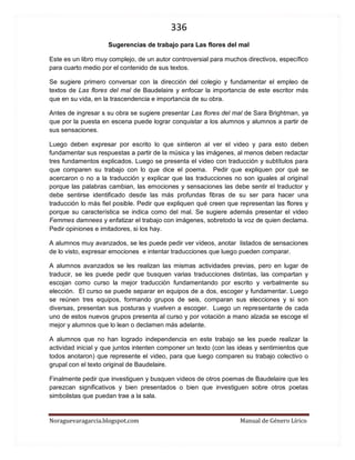 336 
Noraguevaragarcia.blogspot.com Manual de Género Lírico 
comparación 
mujeres hombres http://www.youtube.com/watch?v=x1cNW7rd3ng 
perros (con ironía) http://www.youtube.com/watch?v=_CKfLhWeH-M 
Viajar en una honda es como viajar en http://www.youtube.com/watch?v=Ac6dzDJEEtc 
imagen (presencia del elemento real y evocado) 
ropa lavadora http://www.youtube.com/watch?v=XkDojBx05eA 
sombras http://www.youtube.com/watch?v=upGDER6VdCc 
Transforma el té en imágenes asociadas a sensaciones que causa y los elementos que evoca (y sinestesia) 
http://www.youtube.com/watch?v=CYuw8Zu4A1U 
metáfora (sustituye) 
De un dolor de cabeza o idea fija http://www.youtube.com/watch?v=ZGXjZuxqYMk 
Peces por hombres y la evolución http://www.youtube.com/watch?v=XIixFo-EVQQ 
Síntomas premenstruales te hacen una bruja 
http://www.youtube.com/watch?v=dUt9Y9IoniQ 
Cinturón de seguridad http://www.youtube.com/watch?v=KZ2sirmDJMY 
paradoja (infringe el sentido común) 
http://www.youtube.com/watch?v=6vB5jzGj7ls 
 