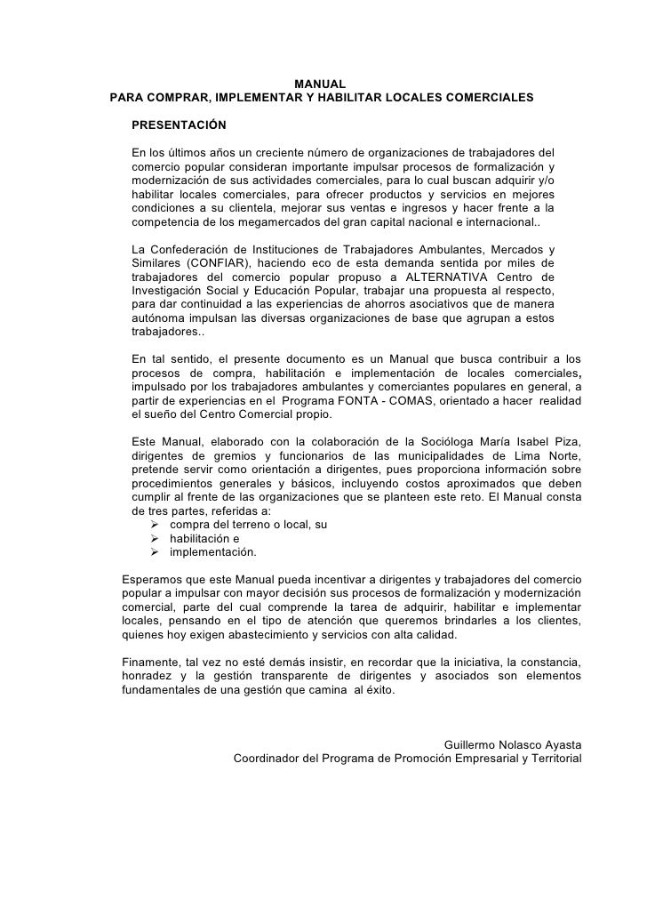 Manual compra de terrenos comerciales