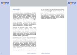 COMÉRCIO INTERNACIONAL
6 COMÉRCIO INTERNACIONAL 7
 