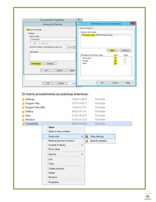 41
El mismo procedimiento de prácticas anteriores.
 