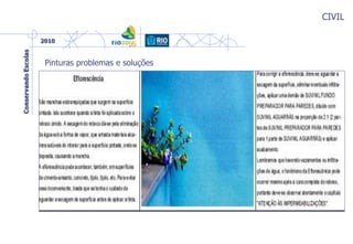 CIVIL
Pinturas problemas e soluções
 