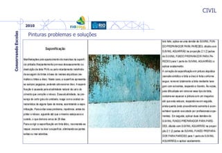 CIVIL
Pinturas problemas e soluções
 