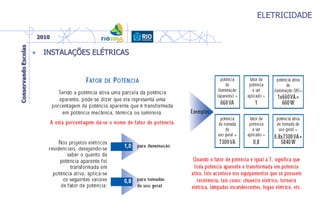 ELETRICIDADE
• INSTALAÇÕES ELÉTRICAS
 