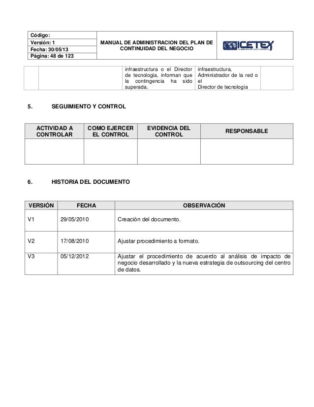 Manual Continuidad Negocio
