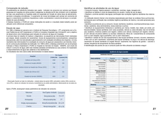 20 21
Comparação de redução
Os parâmetros de referência indicados (per capita - indicador de consumo) por autores que fizeram
pesquisas em hospitais de vários portes e categorias na década de 80 não condizem com a realidade
de hoje, pois atualmente os hospitais estão em expansão em função de vários tipos de atendimento,
serviços e situações simultâneas. O surgimento de novas tecnologias sem pensar em economia de
água e o crescimento econômico impulsionou o setor, aumentando o volume de serviços e a comple-
xidade de suas atividades.
A Sabesp implantou o PURA em várias instituições de saúde e o resultado deste trabalho pode ser
utilizado como referencial comparativo.
Estudo de caso
Em 1996, a Sabesp em parceria com o Instituto de Pesquisa Tecnológico – IPT, juntamente com a Es-
cola Politécnica da USP implantaram o PURA no Complexo Hospitalar das Clínicas/SP, com o objetivo
de desenvolver uma metodologia para redução do consumo de água em hospitais.
A primeira fase do trabalho foi realizar o diagnóstico; na sequência as intervenções foram realizadas
por etapas, desde consertos de vazamentos, trocas de equipamentos economizadores, campanhas
educacionais, além da manutenção e gerenciamento com avaliação simultânea dos impactos. Um dos
resultados das intervenções foi a avaliação do consumo de água por pessoa/dia e por leito/dia, levan-
do em conta as peculiaridades da instituição. Em 1999 e 2003, a Sabesp juntamente com as empresas
Cobrape e Vitalux implantaram o PURA no Hospital do Servidor do Estado - IAMSPE, com intuito de
reduzir o consumo de água; além das medidas adotadas semelhantes ao caso anterior, foi implantado
o reaproveitamento de água das caldeiras e dos destiladores.
Os resultados dos dois casos estão demonstrados na tabela abaixo:
Observação Quando se tratar de instituições - unidade básica da saúde (UBS), ambulatório médico (AM) e pronto-so-
corro (PS), o cálculo do indicador de consumo é semelhante ao do prédio administrativo, diferenciando-se nos dados da
população.
Após o PURA, alcançaram esses parâmetros de indicador de consumo
Identificar as atividades de uso da água:
• Consumo humano, higiene pessoal, e ambiental, cozinhas, regas, lavagens etc.;
• Identificar os hábitos e vícios de desperdícios do usuário, modos de uso da água;
• Realizar o controle sanitário das águas (verificação das condições higiênico sanitárias dos reserva-
tórios);
• A instituição deverá chamar uma empresa especializada para fazer as análises físico-química-bac-
teriológicas para verificação das condições higiênico-sanitárias da mesma, e se está apropriada para
consumo;
• Identificar os pontos de uso ou consumo: (locais: banheiros, lavatórios, cozinhas/cantina/copa, lavan-
derias, vestiários, área administrativa, áreas externas e outros);
• Identificar os equipamentos hidráulicos e sanitários por marca, modelo, tipo, idade, por andar, por
blocos/unidades: bacias sanitárias (com caixa acoplada, válvula ou caixa elevada); tipo de torneiras
(pia, lavatório); mictórios (coletivo com registro, coletivo com válvula, individual com registro, individu-
al com válvula) chuveiros (elétrico ou duchas); bebedouros, filtros etc. Característica do componente
(com ou sem arejador, água quente/fria, com ou sem misturador);
• Identificar o estado de uso dos equipamentos e das louças sanitárias: torneira, chuveiro, bebedouro
e filtro com ou sem vazamento; vazamento das bacias sanitárias; no poço e na válvula de descarga;
vazamento de bacias sanitárias no engate flexível; vazamento nos registros de gaveta – colunas e
ramais; frequência de entupimento da bacia sanitária.
A identificação dos pontos de uso e consumo pode ser feita utilizando as tabelas a seguir:
Manual_Controlador_2017.indd 20-21 3/11/17 15:03
 