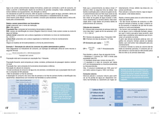 12 13
lógio e do correto preenchimento destes formulários, poderá ser conhecido o perfil de consumo, de
modo a permitir a identificação rápida da ocorrência de grandes variações. Estas variações podem
indicar defeitos nos equipamentos, má utilização ou danos.
Os indicadores do perfil de consumo, além de ajudar a controlar o gasto de água, permitem, dentro de
certos limites, a comparação de consumo entre instituições e o estabelecimento de metas.
Você mesmo pode efetuar a leitura do medidor, inclusive para esclarecer dúvidas sobre a leitura efe-
tuada pela concessionária.
Dados a serem preenchidos nos formulários:
Local: preencher com o nome da instituição.
Mês: mês vigente.
População fixa: composta de funcionários tercerizados e efetivos.
RGI: número de identificação do imóvel (Registro Geral do Imóvel). Este número consta na conta de
água da Sabesp.
Leitura inicial: preencher com a leitura registrada no hidrômetro no início do monitoramento.
Ex.: 3 6 8 3
Leitura final: preencher com a leitura registrada no hidrômetro no final do monitoramento.
Ex.: 3 7 0 1
Segue os modelos de formulários/tabela e a forma de preenchimento.
Exemplo 1: Simulação do cálculo do consumo do prédio administrativo público
Para diagnosticar os indicadores de consumo, por tipologia da edificação utiliza-se como recurso a
seguinte fórmula:
População total será composta por população fixa + flutuante.
População flutuante -será composta por visitas, contatos, profissionais de passagem rápida e variável
no local.
População fixa- será composta de funcionários tercerizados e efetivos.
Simulação do cálculo do consumo:
• Anotar as leituras do consumo de água de uma semana, considerando que a população total do pré-
dio é composta de 500 pessoas;
• Não há atividade no final de semana.
A separação do consumo dos cinco dias da semana e do final de semana facilita a identificação dos
vazamentos, desperdícios com torneiras mal fechadas ou outros eventos.
Note que o preenchimento da leitura inicial (1ª
leitura) é feito na segunda linha da tabela. Isso
facilita a subtração para o cálculo do gasto do dia.
O preenchimento deve ser feito duas vezes ao dia
(no início e no fim). As duas medições possibili-
tam medir se há gasto de água durante a noite,
como vazamentos ou torneira aberta. Esta expli-
cação deve ir logo abaixo da primeira tabela de
preenchimento de consumo.
Cálculos de consumo:
V = Volume total consumido da semana (total dos
cinco dias úteis + gasto de fim de semana)= (231
+ 13 ) = 244 m³
Pt = Número de pessoas (fixa + flutuante)= 500
ND = Número de dias da semana = 07 dias
CP (Consumo per capta)
CP = 		 = 69.71 litros/pessoa/dia
Para facilitar o cálculo, faça da seguinte forma:
• Multiplique V (volume) por 1000 e divida pela
população total (Pt);
• O resultado divida pelo número de dias (07);
• O resultado é o valor do consumo per capita
(CP) em litros/pessoa/dia ou litros/funcionário/dia
ou litros/servidor/dia.
Obs.: O volume é multiplicado por 1000, pois 1m³
(um metro cúbico) é igual a 1000 l (mil litros).
Consumo noturno
Deve-se calcular o consumo noturno para verifi-
car se há perdas de água por desperdício (tor-
neira mal fechada) ou vazamento por fugas (ar-
rebentamento, trincas, defeito nas bóias etc.) ou
outras ocorrências.
Para calcular o consumo noturno, siga os seguin-
tes passos: (vide tabela abaixo)
Repita o mesmo passo para os outros dias da se-
mana até sexta-feira.
• Se não houver aumento de consumo e a dife-
rença for sempre a mesma, ou seja, o mesmo va-
lor de consumo, é indicativo de que não há vaza-
mentos ou outra anormalidade;
• Se houver uma oscilação expressiva de consu-
mo de água e com a instituição fechada, pesqui-
sar qual o motivo que gerou esse aumento, para
sanar logo o problema, pois sabemos que irá pro-
vocar um aumento na conta.
A partir das leituras semanais pode-se criar um
gráfico de consumo mensal usando as tabelas
abaixo, que você achar mais adequado para seu
monitoramento.
O consumo mensal é a soma do volume total de
todas as semanas (período). O consumo per ca-
pita mensal é o volume total do mês dividido pelos
dias do mês ou do período observado.
Per capita =
Volume consumido (m³) x 1.000 (litros/pessoa/dia)
População total x período
03 13
01
Quando houver eventos
esporádicos no final de
semana, o cálculo continua
o mesmo e há apenas o
registro de que houve
evento, não levando em
conta o gasto de água para
o cálculo do consumo per
capita.
Quando se tratar de uma instituição que
há frequência de funcionários e pessoas
no final de semana, poderá ser adotado o
mesmo cálculo do consumo noturno de
segunda-feira a segunda-feira da semana
seguinte.
Vx 1000
PtxND
=
244x1000
500x7
Manual_Controlador_2017.indd 12-13 3/11/17 15:03
 
