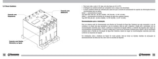 5.2 Chave Contatora                                                                                  •  Para local onde a rede é 3 Ø, ligar uma das fases em 5L3 e 6T3;
                                                                                                     •  A Voltagem da contatora deverá ser compatível com a carga a ser alimentada.
                                                                                                     •  A chave contatora deverá ser utilizada para casos em que a corrente de acionamento for superior às informações técnicas
                                                       A1                              Conexão com      recomendadas para as saídas;
                                                  NO
                                                 13
                                                                                       ABSOLUTO      Saída 1 = (acionamento do apoio)
       Conexão com                         5L3                                                       Tipo SPST-NO (16A-AC1, 6A-AC3 250VAC, 1HP 250 VAC, 1/2 HP 125 VAC)
       Disjuntores                   3L2                                                             Saída 2 = (acionamento de bomba de circulação de água dos coletores solares)
                                 1                                                                   Tipo SPST-NO (8A-AC1, 3A-AC3 250VAC, 1/2 HP 250 VAC, 1/3 HP 125 VAC)
                               1L
                                                                                  A2
                                                                             NO                      Recomendações para a instalação:
                                                                            14
                                                                      6T3                            Para um sistema onde for dimensionada uma Bomba de Circulação de Água Nos Coletores que seja necessário o uso de
                                                                4T2                                  contatora e no Apoio não seja necessário o uso de contatora, deve-se usar o disjuntor e fiação até o controlador com as
                                                        2T
                                                            1                                        recomendações coerentes para o Apoio, conforme os esquemas de ligação elétrica; o restante das ligações deve seguir as
                                                                                                     recomendações correspondentes. O mesmo é válido para o caso de ser necessário contatora para o Apoio e não for necessária
                                                                                                     contatora para a Bomba de Circulação de Água Nos Coletores, devem-se seguir as recomendações coerentes para esta,
                                                                                                     conforme os esquemas de ligação.

                                                                                                     Em instalações onde a distância de fiação for muito grande, deve-se tomar as devidas medidas de precaução no
                                                                                                     dimensionamento da bitola dos fios, bem como na escolha do disjuntor.

         Conexão com Bomba
         Hidráulica ou Apoio




12                                                                                                                                                                                                                        13
 