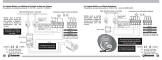 5.3 Esquema Elétrico para a Bomba de Circulação de Água nos Coletores                                                                              5.4 Esquema Elétrico para o Apoio (Resistência)
Para potência de acionamento acima de 1/3 CV(110V) - acima de 1/2 CV(220V)                                                                         Para potência de acionamento acima de 1000W (110V) - acima de 3000W (220V)

                               REDE ELÉTRICA LOCAL (110V/220V)                              Conectores na parte traseira do Absoluto                                           REDE ELÉTRICA LOCAL (110V/220V)                 Conectores na parte traseira do Absoluto
                                                                                                                                                                                                                                           IN
                                                                                                      IN                                                                                                                                100..240
                                                                                                   100..240                                        Verificar qual a corrente
                                                                                                     VAC                                                                                               Disjuntor Bipolar        OUT2 OUT1 VAC               Pr1 Pr2 Pr3
Verificar qual a corrente                                                              OUT2 OUT1                         Pr1 Pr2 Pr3               mínima para a Bomba que                             5 Amperes
                                                          Disjuntor Bipolar                                                                        será utilizada, o disjuntor e
mínima para a Bomba que                                   5 Amperes
                                                                                                                                                                                                                                NO NO     C
será utilizada, o disjuntor e                                                          NO   NO     C                                               a bitola do fio deverão ser                         Para a fiação elétrica que
a bitola do fio deverão ser                                                                                                                        dimensionadas para esta                             vai até os conectores do
dimensionadas para esta                                   Para a fiação elétrica que                                                               corrente.                                           Absoluto e deste até a       1 2 3 4 5             6 7 8 9
                                                          vai até os conectores do                                                                                                                     contatora, usar cabo ﬂe-
corrente.                                                 Absoluto e deste até a            1 2 3 4 5                  6 7 8 9                                                                         xível 1,5mm².                                              Sensor 1
                                                          contatora, usar cabo ﬂe-                                                                                                                                                                      conectar nos terminais 6 e 7.
                                                          xível 1,5mm².                                                  Sensor 1                                                                                                                                 Sensor 2
   Dimensione a contatora                                                                                                                                                Chave Contatora                                                                conectar nos terminais 6 e 8.
                                                                                                               conectar nos terminais 6 e 7.
   de acordo com a carga a                                                                                               Sensor 2                                                                                                                                 Sensor 3
                                                                                                               conectar nos terminais 6 e 8.                                                                                                            conectar nos terminais 6 e 9.
         ser usada.                                                                                                      Sensor 3                                                                                                                       Para a fiação dos sensores, usar
                                                                                                               conectar nos terminais 6 e 9.                                                                                                            cabo paralelo 2x0,50 ou 2x0,75mm².
                             Chave Contatora                                                                  Para a fiação dos sensores, usar
                                                                                                              cabo paralelo 2x0,50 ou 2x0,75mm².
                                                                                                                                                                                                           Para maior segurança do usuário,
                                                                                                                                                                                                          é obrigatório conectar o termostato
                                Relê Térmico
                                                                                                                                                                                                                 em série com o apoio.
                                                            A Instalação deverá ser feita
  OUTPUTS                        INPUTS                    por um técnico especializado.                                                                                                                                                      OUTPUTS                          INPUTS
                                                                                                                                                                                                          A Instalação deverá ser feita
     OUT1: 16A-AC1(6A-AC3)/250VAC:                                                                                                                                                                       por um técnico especializado.             OUT1: 16A-AC1(6A-AC3)/250VAC:
           1HP 250VAC 1/2HP 125 VAC                                                                                                                                            Termostato                                                                1HP 250VAC 1/2HP 125 VAC
     OUT2: 8A-AC1 (3A-AC3)/250VAC;                                                                                                                                                                                                                 OUT2: 8A-AC1 (3A-AC3)/250VAC;
           1/2HP 250 VAC, 1/3HP 125VAC                                                                                                                                                                                                                    1/2HP 250 VAC, 1/3HP 125VAC

14                                                                                                                                                                                                                                                                                      15
 