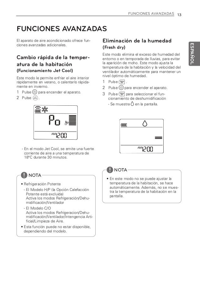 lg jet cool green manual