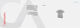 Aplicações da marca no uniforme
devem seguir as especificações
descritas neste manual. Em função
das cores institucionais, posiciona-
mento e a proporção dos elemen-
tos gráficos.
O uso da logo no uniforme é em
conjunto com o grafismo. Sendo
sua impressão tanto em serigrafia
ou sublimação.
APLICAÇÕES | 39
|aplicações UNIFORME
 